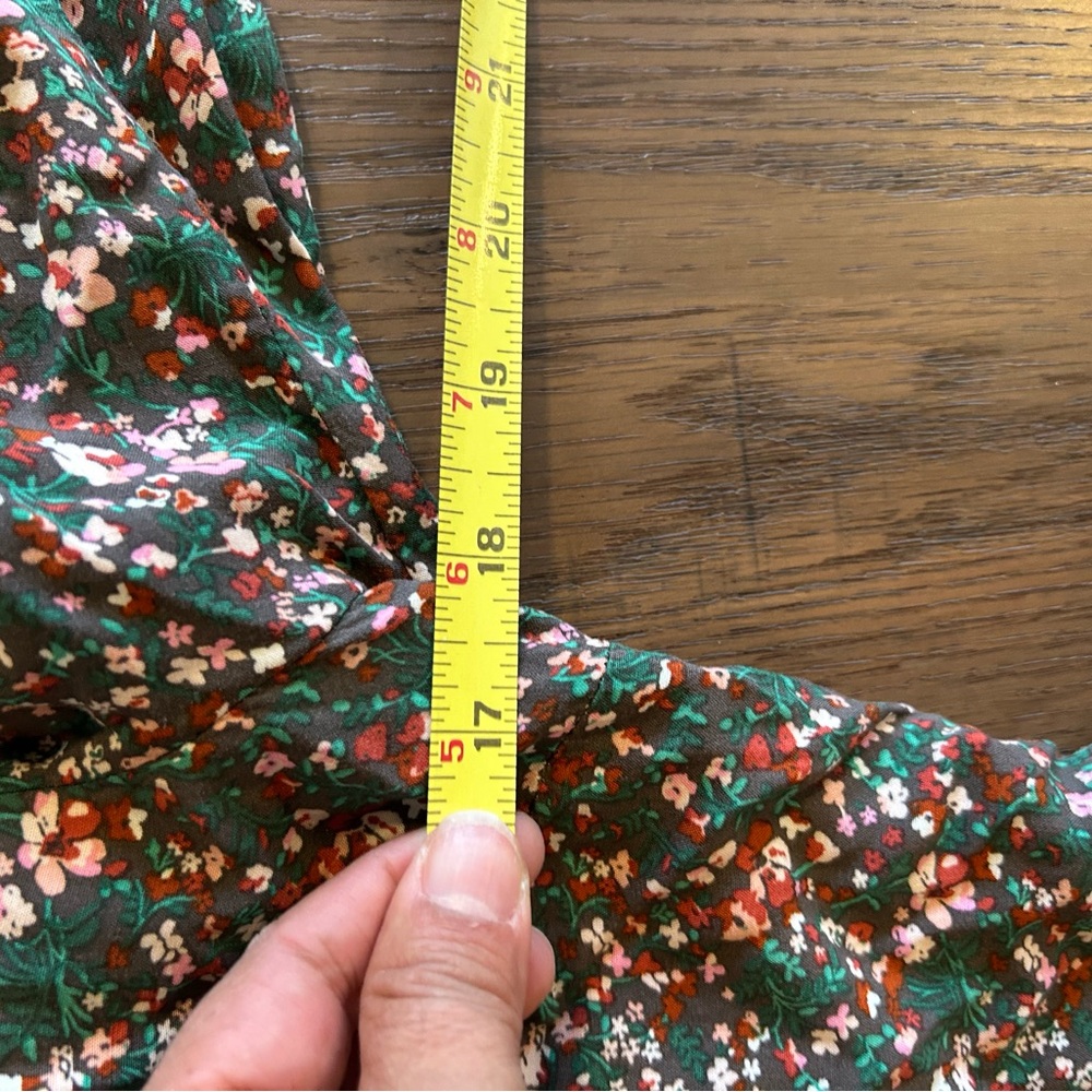 Matilda Jane Black Floral V-Neck Long Sleeve Tiered Dress, Boho Cottagecore - Picture 6 of 7